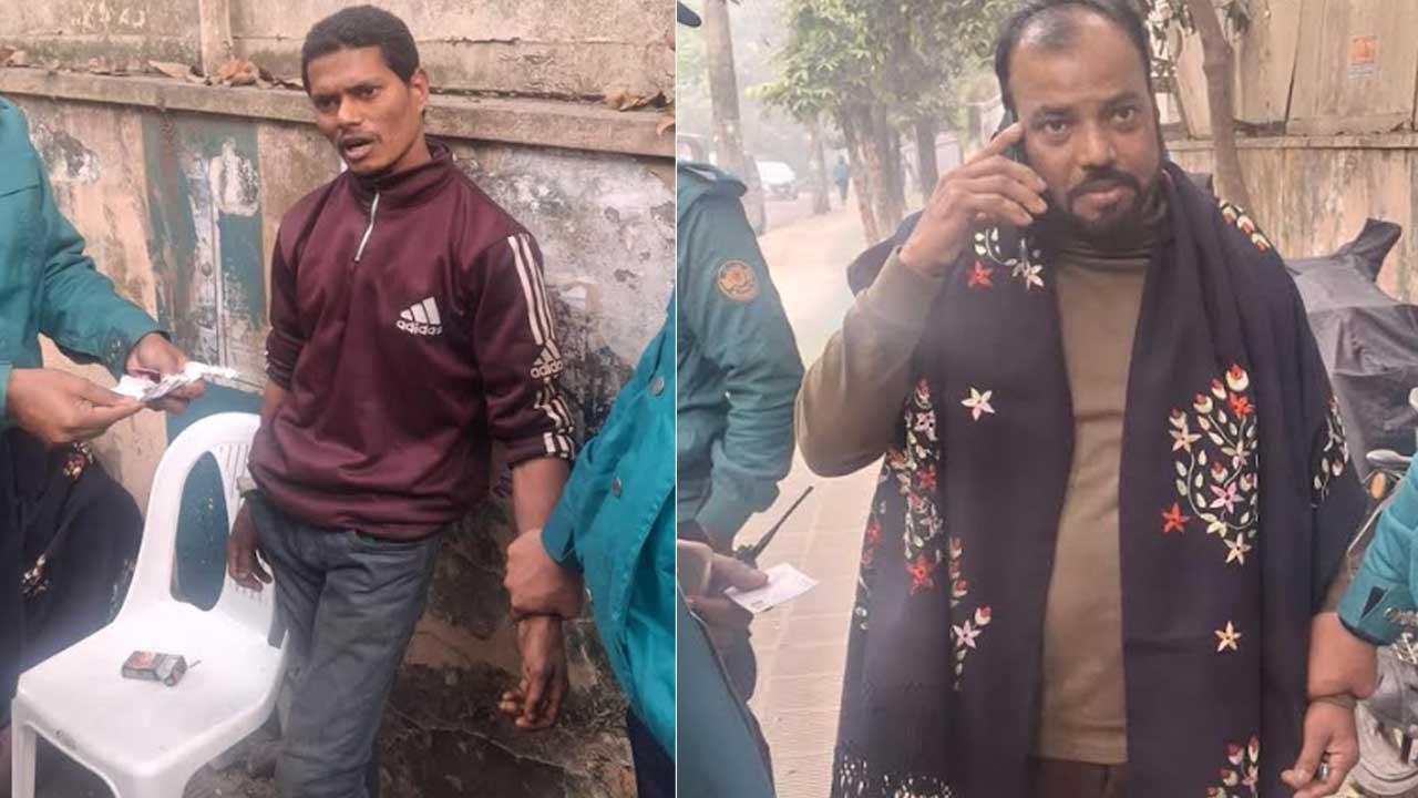 তারেক রহমানের বাসার সামনে থেকে সন্দেহভাজন দুইজন আটক